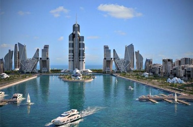 <p>Комплекс Azerbaijan Tower будет состоять из семи 85-150-этажных зданий, фото с сайта siamget.com</p>