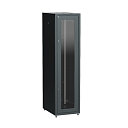 Шкаф серверный 42U 600х800мм двери 2шт стек. и метал. чер.