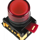 Кнопка ABLFS-22 красный d22мм неон/240В 1з+1р IEK