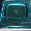 Раковина кухонная металлическая HD 5060 голубая