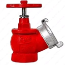 Пожарный рукавной вентиль КПЛ — кран угловой 65 (латунь) Россия