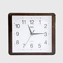 Часы настенные Deli 9007, 24.5*30 см, коричневые 
