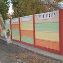 Забор-плитка с решеткой