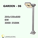 Садово-парковый светодиодный светильник “GARDEN-06” 6Вт IP65