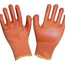 Перчатки утеплённые, оранжевые