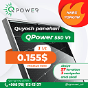 Quyosh panellari (Солнечная панель) 550Вт QPower QPM-550S MONO, PERC
