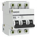 Автоматический выключатель 3P 6А (B) 4,5кА ВА 47-29 Basic