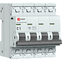 Автоматический выключатель 4P 1А (C) 6кА ВА 47-63N EKF PROxima