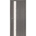 Межкомнатная дверь Порта-51 Grey Crosscut Silver Art