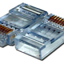 Конекторы RJ-45 для подключения сетевых кабелей