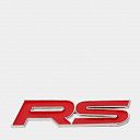 Наклейка на авто "RS" декоративная, самоклеющаяся. Эмблема РС