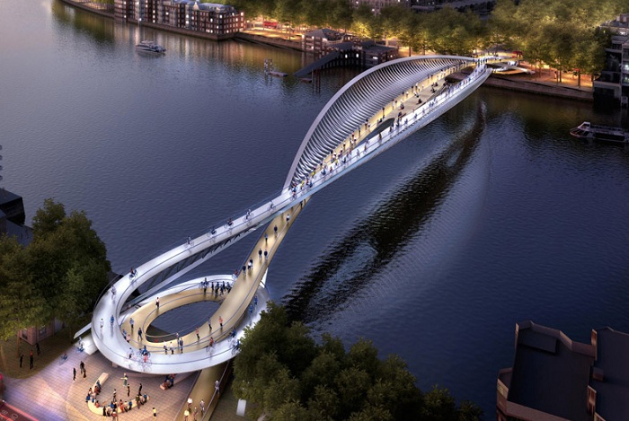 Футуристический проект будущего моста.