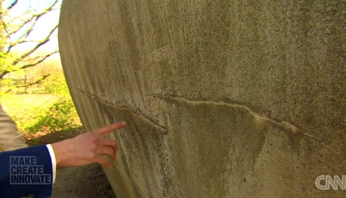 Биобетон сам ликвидирует свои трещины.