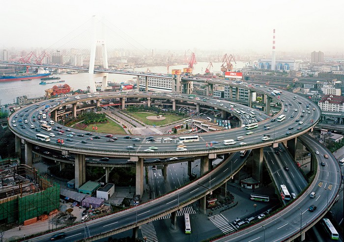 Автомобильная развязка в Шанхае