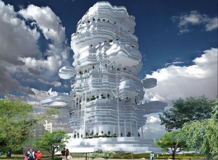 Cloud City - нестандартный концепт жилого комплекса.