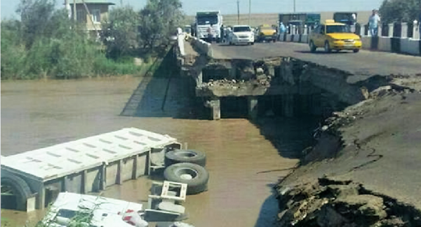На трассе Карши – Бухара обрушилась часть моста