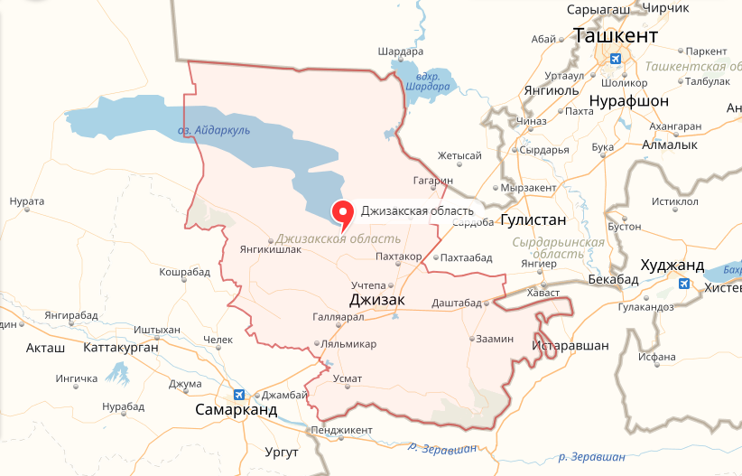 Г гагарин на карте. Карта Джизакской области Узбекистана. Джизак на карте Узбекистана. Карта города Джизак. Алмалык на карте.