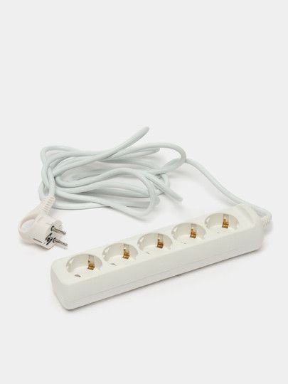 Удлинитель электрический U-5e-3m-3x1, c заземлением, 5 розеток, 3 м ...
