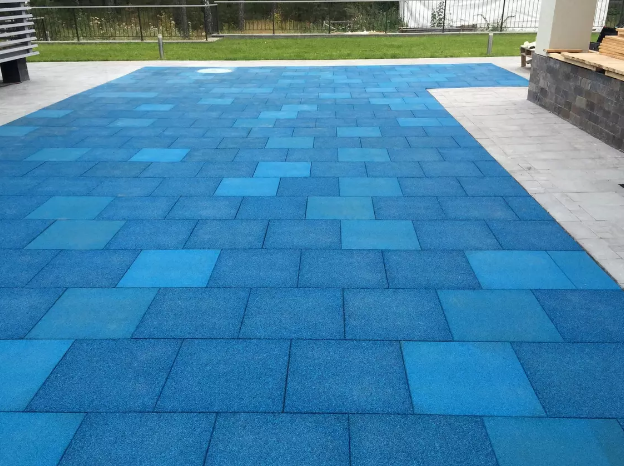 Универсальная резиновая плита-брусчатка "Rubber Max Sport" (1000 х 1000 ...