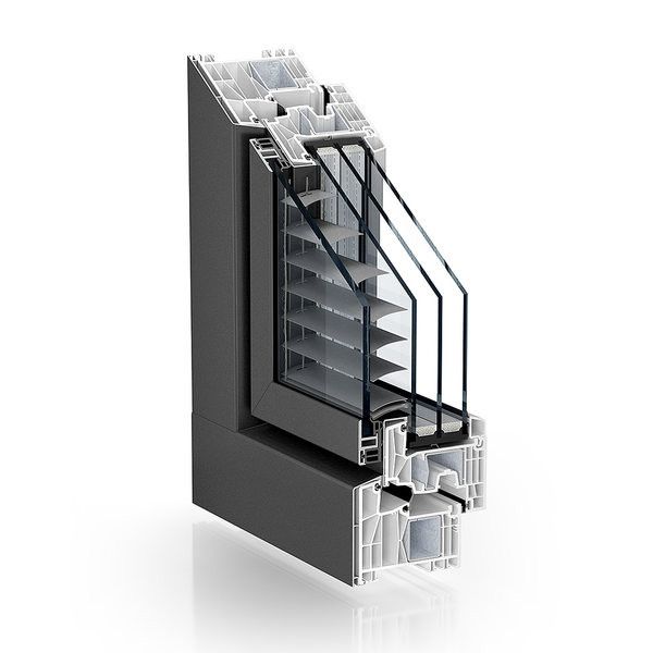 ПВХ окна серия 88-мм системы: Центральное уплотнение TROCAL 88 AddOn. в ...