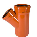 Тройник ПВХ для наружной канализации 45° Ду 200х160 OSTENDORF