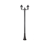 Парковый светильник RH025P/2 2.35M MATT BLACK 2xE27 komplekt 258-15050