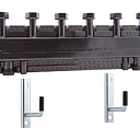 Распределительный коллектор с теплоизоляцией, встроенным компенсатором и крепежными скобами (1 1\2x1 1\2) 3-Groups(3 m3\h) 4-bar (6-х фальный)