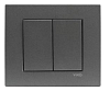 Выключатель двухклавишный NOVELLA FUME KOMUTATOR KOMPL