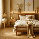 Кровати из цельного дерева