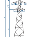 Опоры линий электропередачи 1У110-4П+5