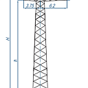 Опоры линий электропередачи 2П220-1-11,5