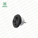 Адаптер EU Socket 5in1 BLACK-WHITE 250V1