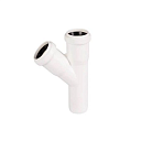 Тройник ПП для внутренней канализации 45° Ду 50х50 белый OSTENDORF