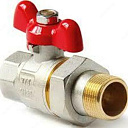 Шаровой кран со сгоном бабочка 1 1/4 KONSAN