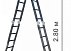 Универсальная лестница трансформер алюминиевая модель ML 105