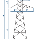 Опоры линий электропередачи У110-1ТС+5
