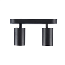 Светильник потолочный, встраиваемый, GU10x2, черный, L220xW56xH140, артикул 172-03030