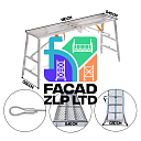Оцинкованная строительная стремянка, трансформер, Китай