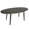 AIKO OLIVIER Стол журнальный овальный с патиной
