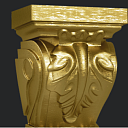 Marbet Потолочные плинтусы, pозетки, консоли K-02 SUPER GOLD