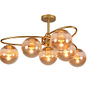 Люстра 52020 6xE27 CHAMPAGNE+GOLD (TEKAVIZE) 159-17666