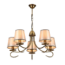 Люстра 52043 5xE14 ANTIQUE BRASS (TEKAVIZE) 159-17700