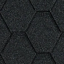 Гибкая черепица Eurasia, шестигранник, серый