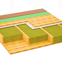 Теплоизоляция для пола BASALT WOOL FLOOR PRO 162 - 180 кг/м3 80 (мм)