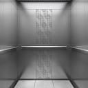 Кабина лифта с отделкой из нержавеющей стали 630 кг