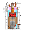 Котел паровой твердотопливный КПТШ-500