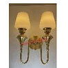 Бра Bronze Wall Light 6331-2 White Glass 2xE27 TEKLED 151-20114