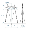 Опоры линий электропередачи ПП750-3