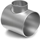 Тройник стальной сварной равнопроходный 150x154 мм AISI 316L DIN 11852  