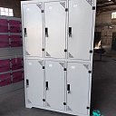 Шкаф металлический для одежды. 6-ти секционный